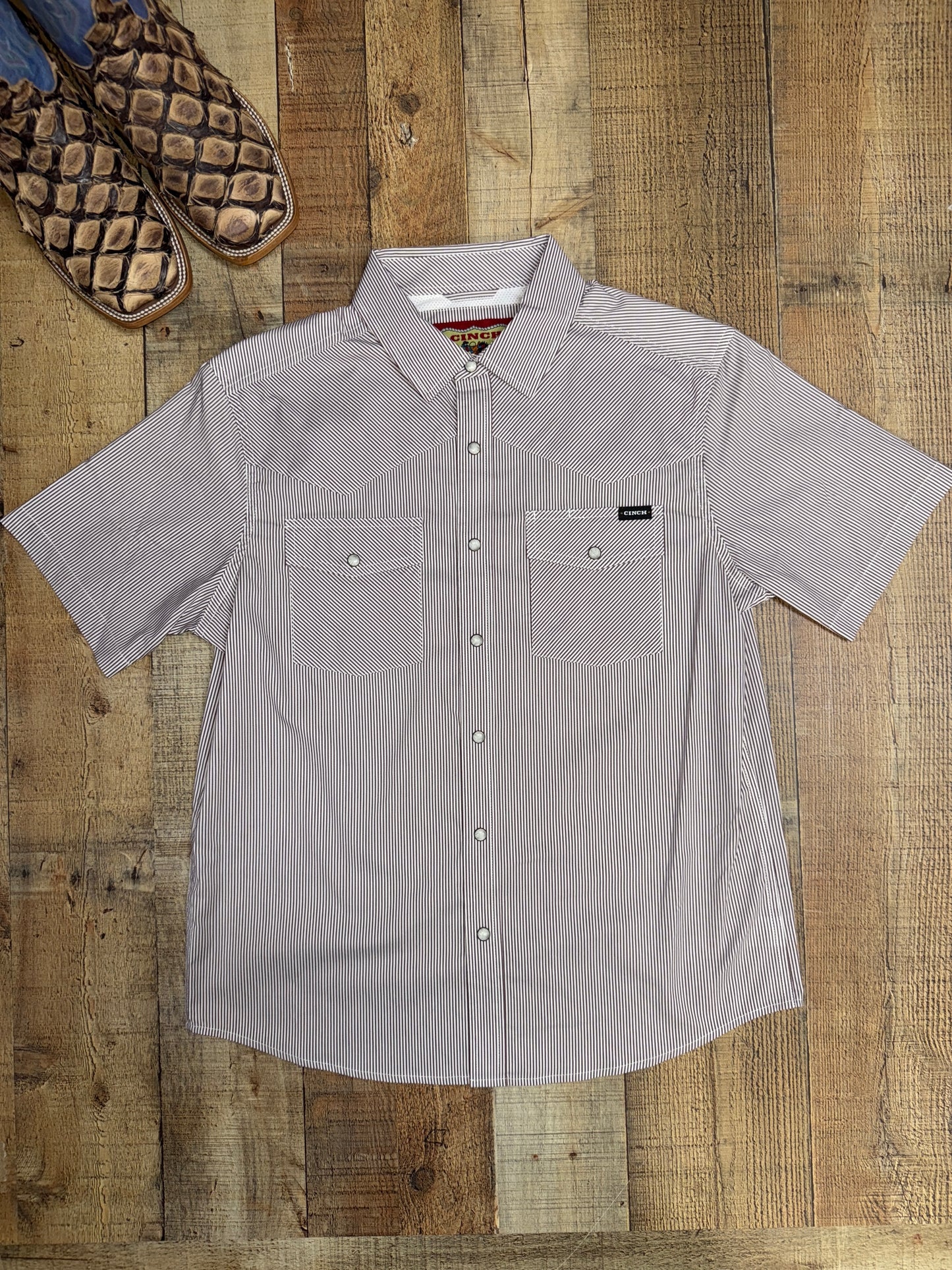 Cinch Retro Short Sleeve Pearl Snap
