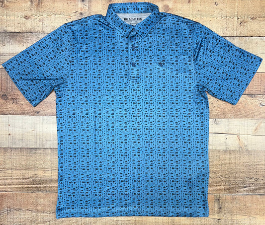 Ariat Camping Print Polo