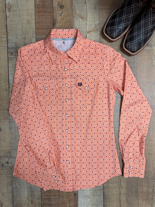 Women's Cinch Long Sleeve Pearl Snap