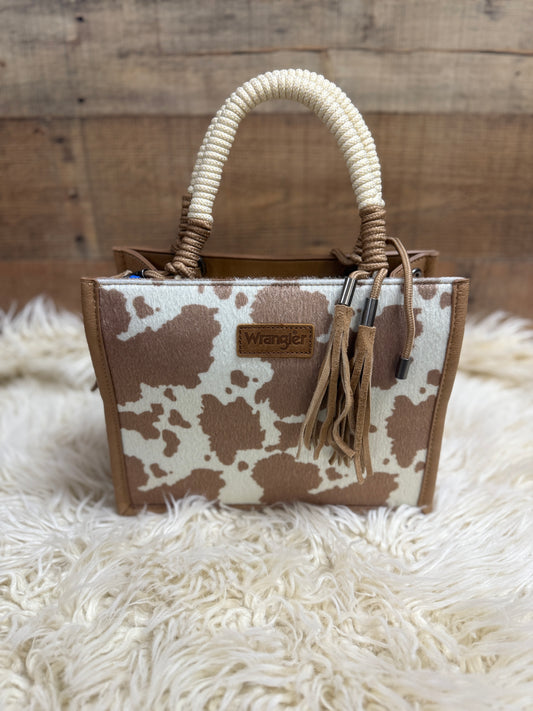 Wrangler Cow Print Tote