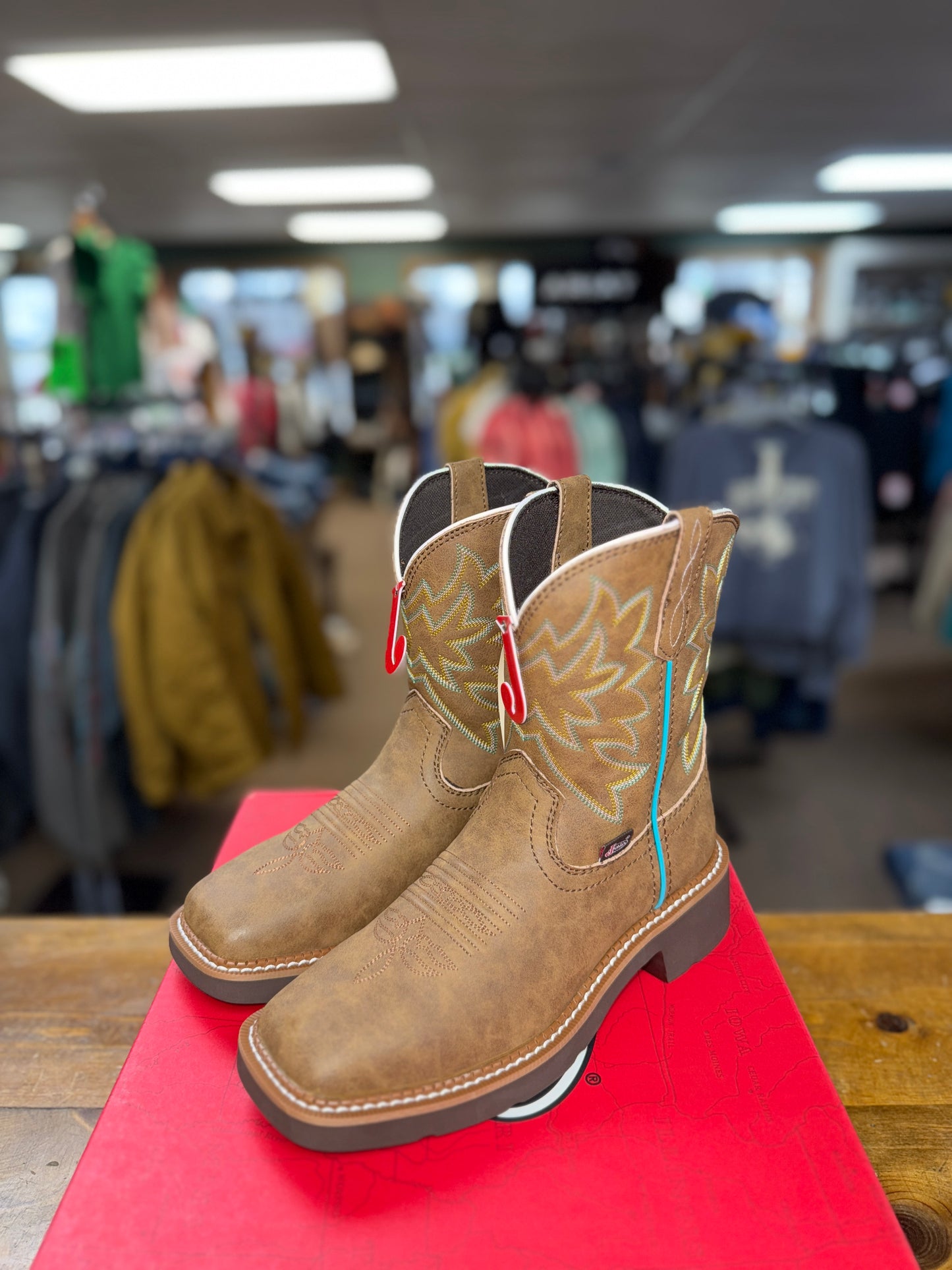 Women's Justin Sunny Chocolate Cowhide Boot