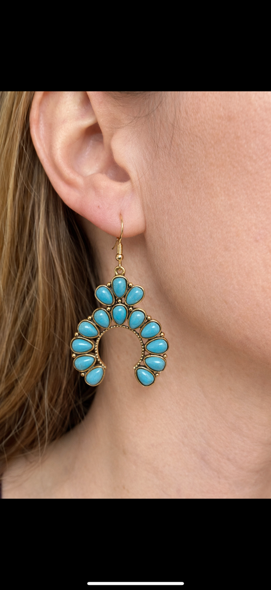 Chunky Turquoise Earrings