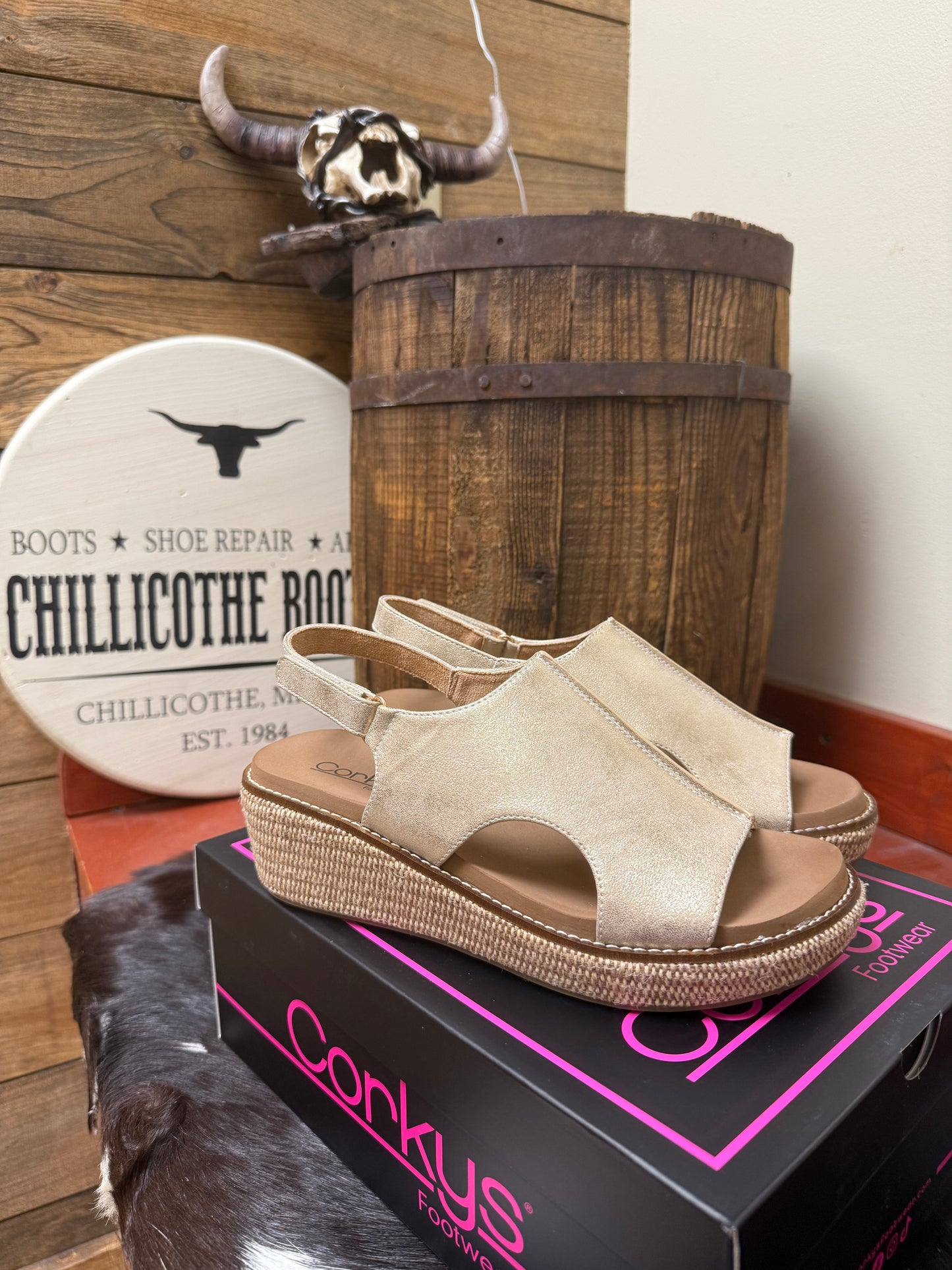 Corkys Volta Wedge Heel