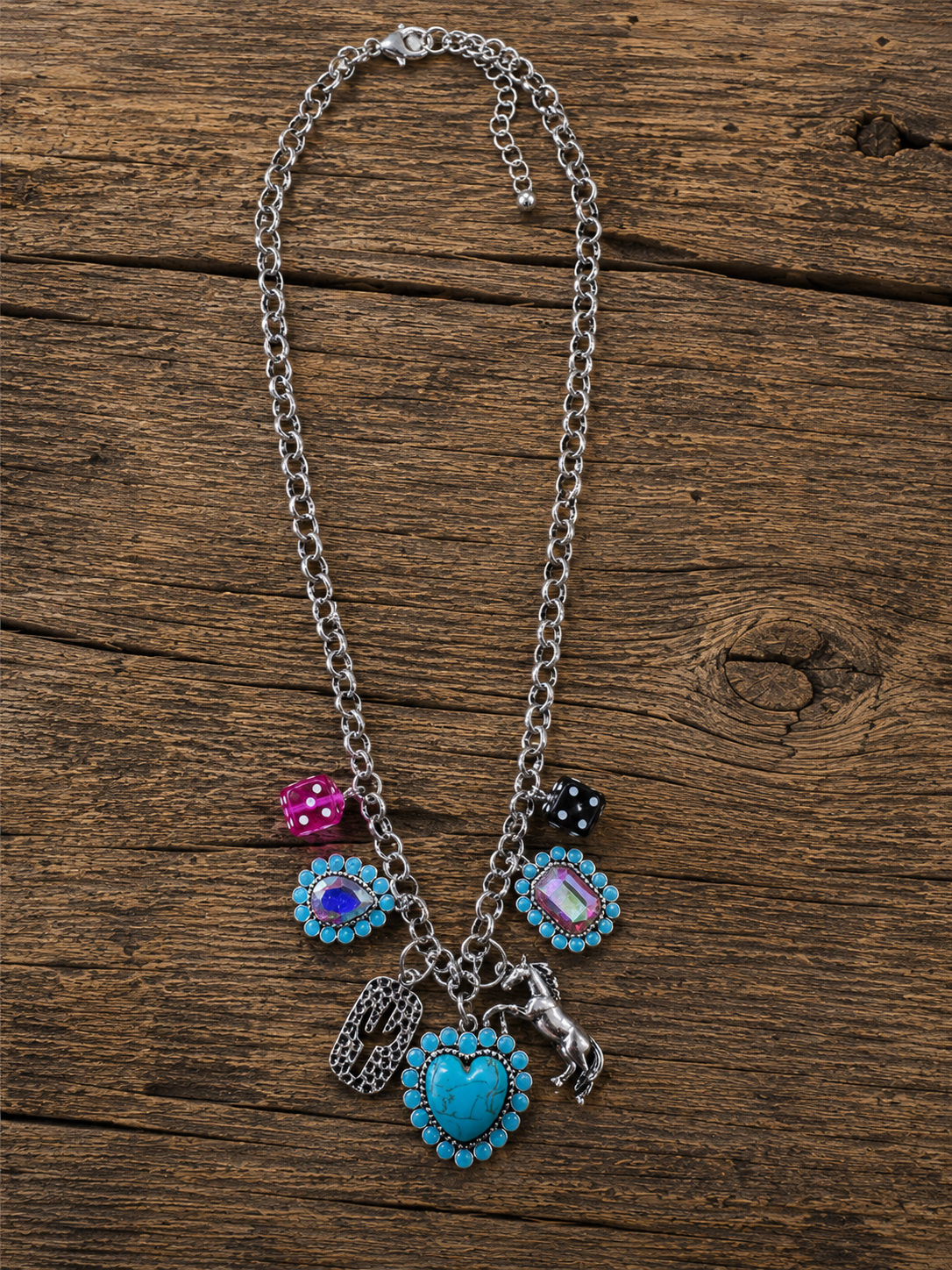 Charm Necklace and Earring Set