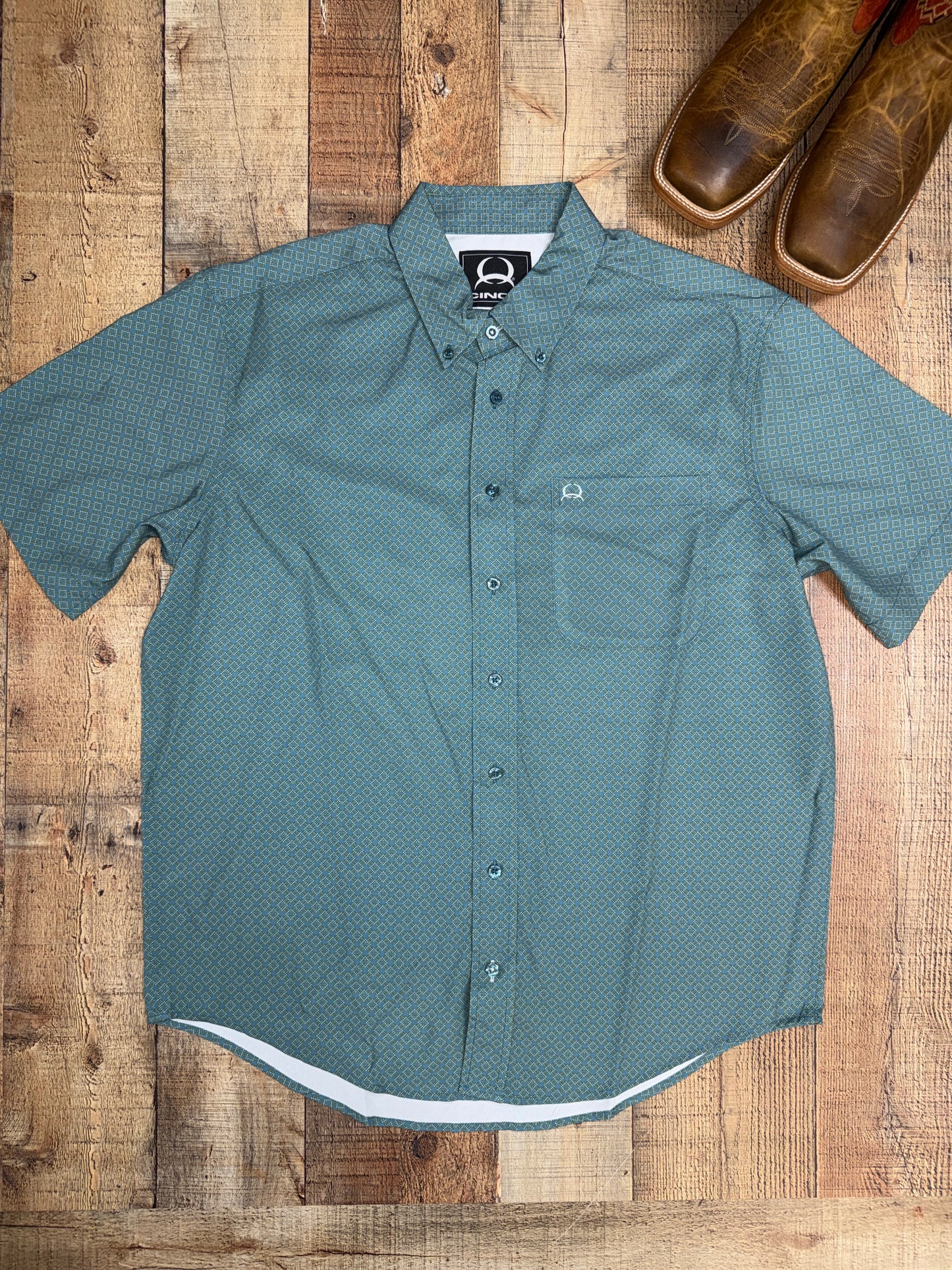 Cinch Arena Flex Short Sleeve Button-Up