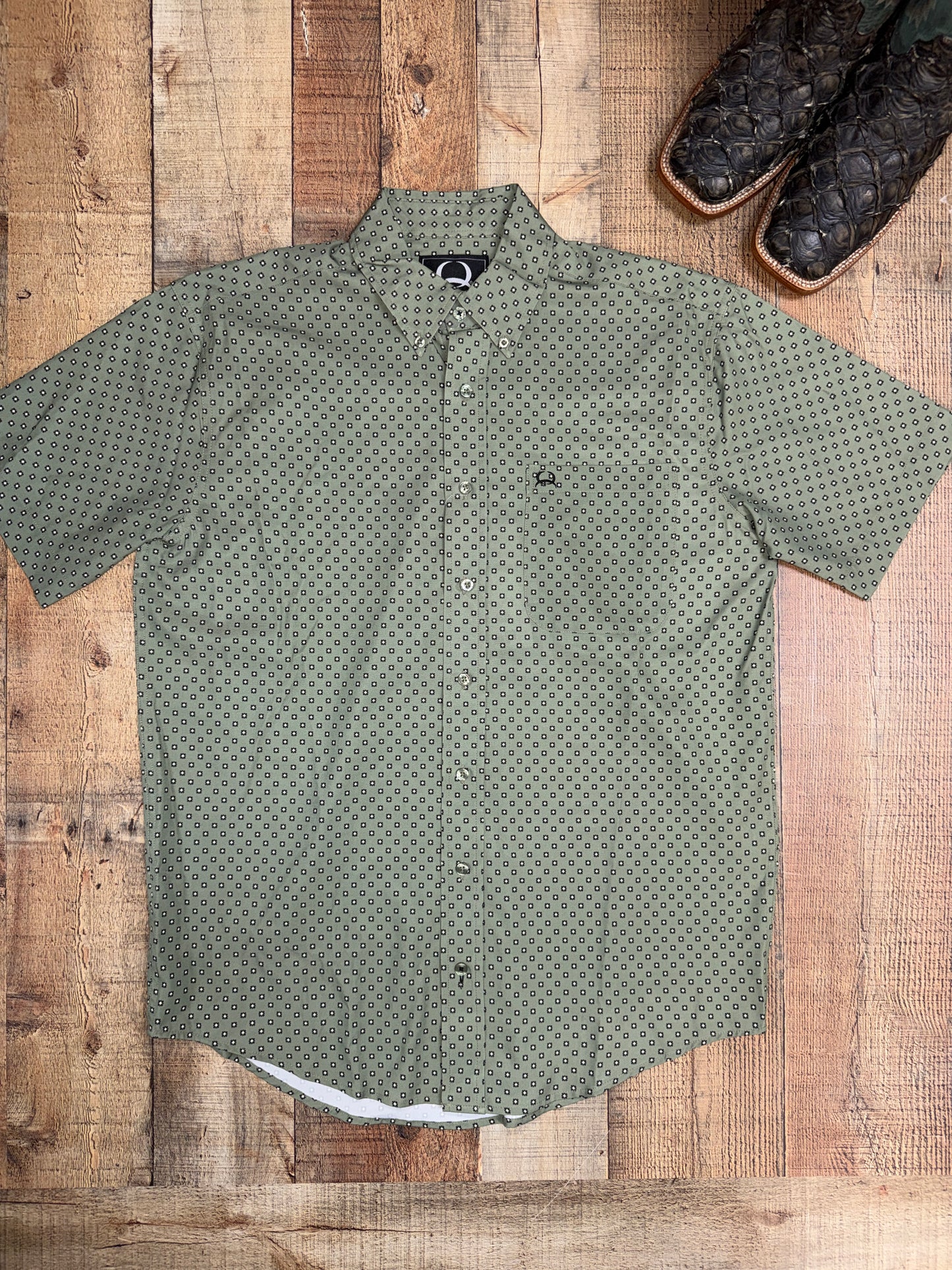 Cinch Arenaflex Short Sleeve Button Up