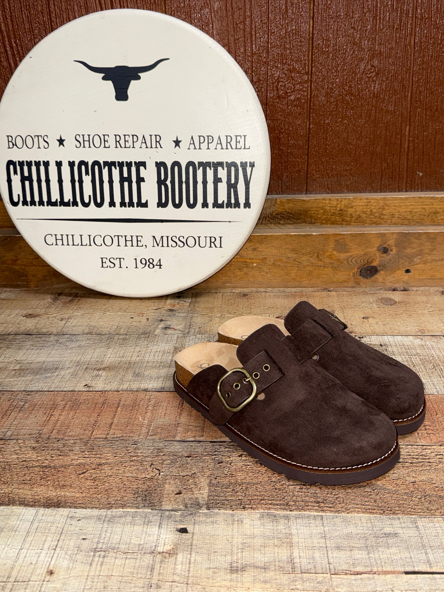 Suede Clog