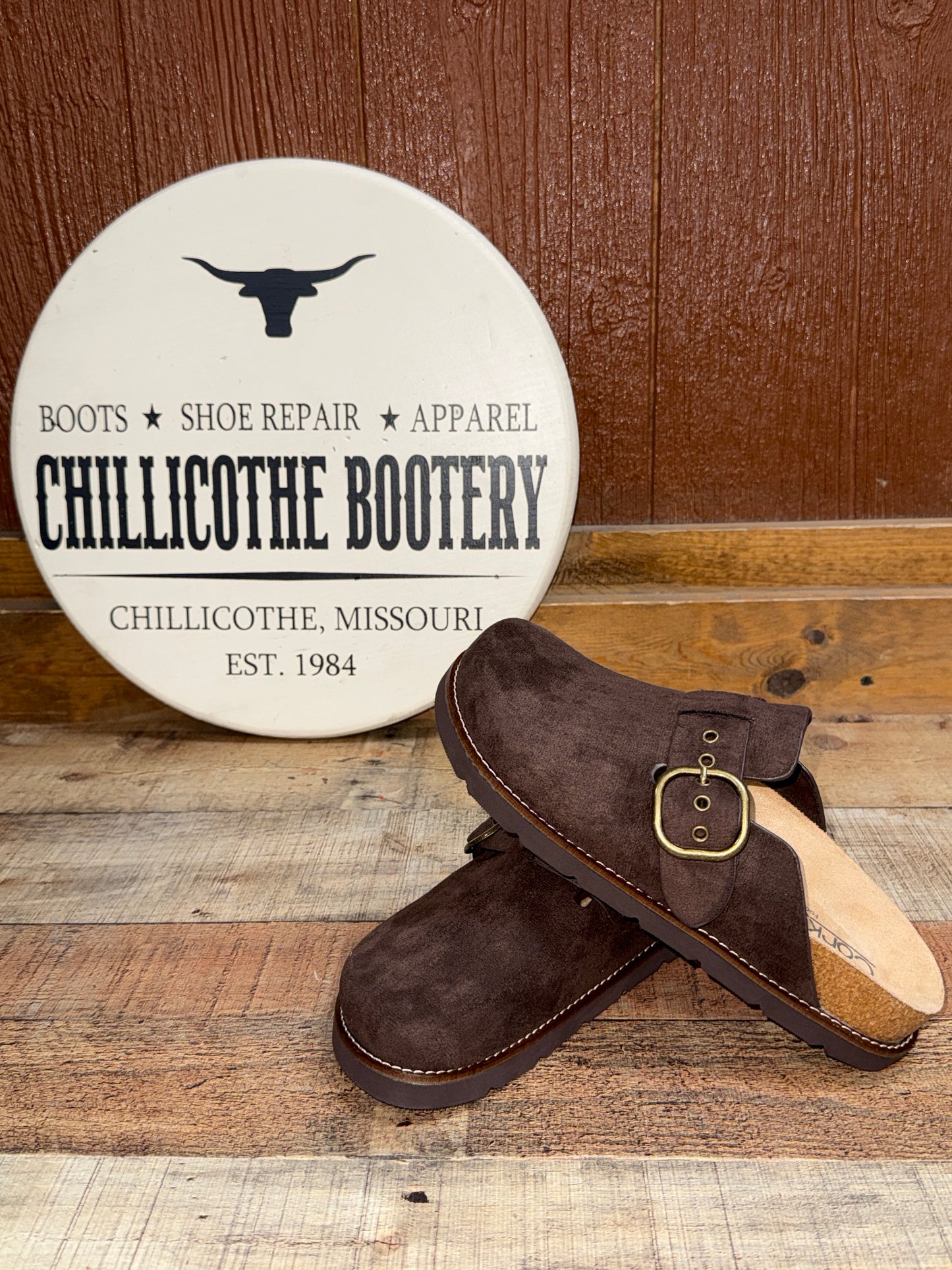 Suede Clog