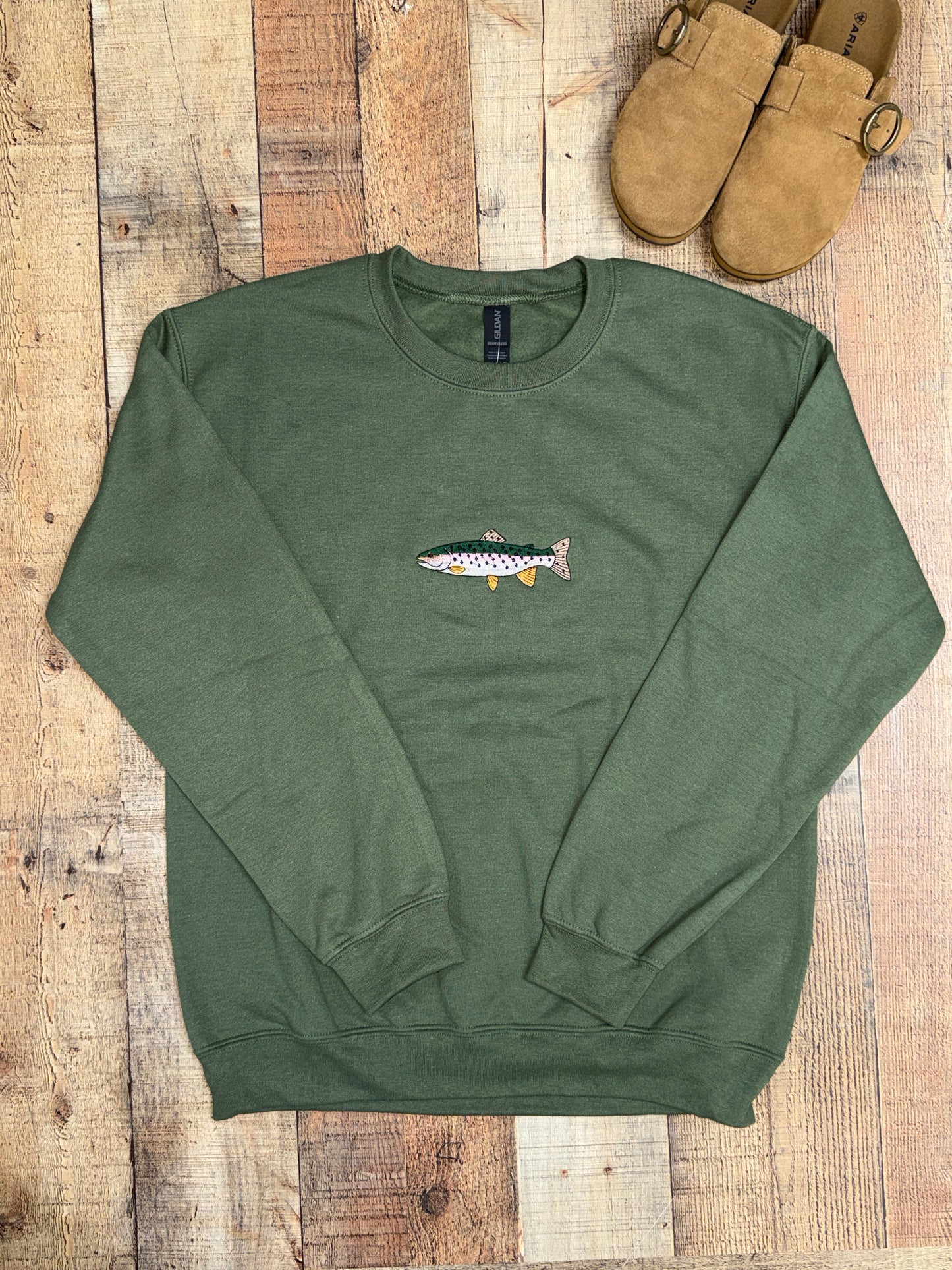 Trout Embroidered Sweatshirt