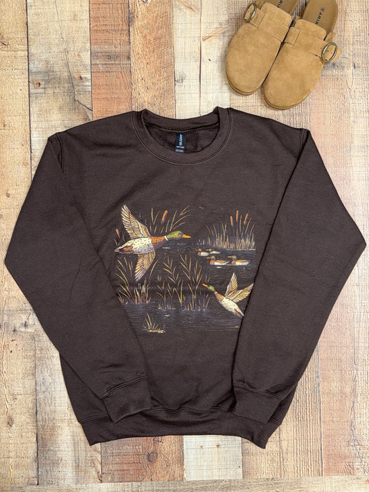 Mallard Duck Marsh Sweatshirt