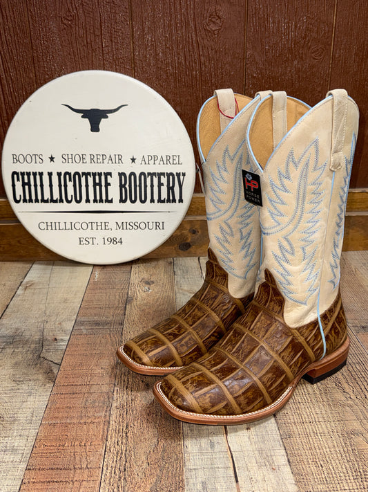 Anderson Bean Horse Power Alligator Print Western Boots