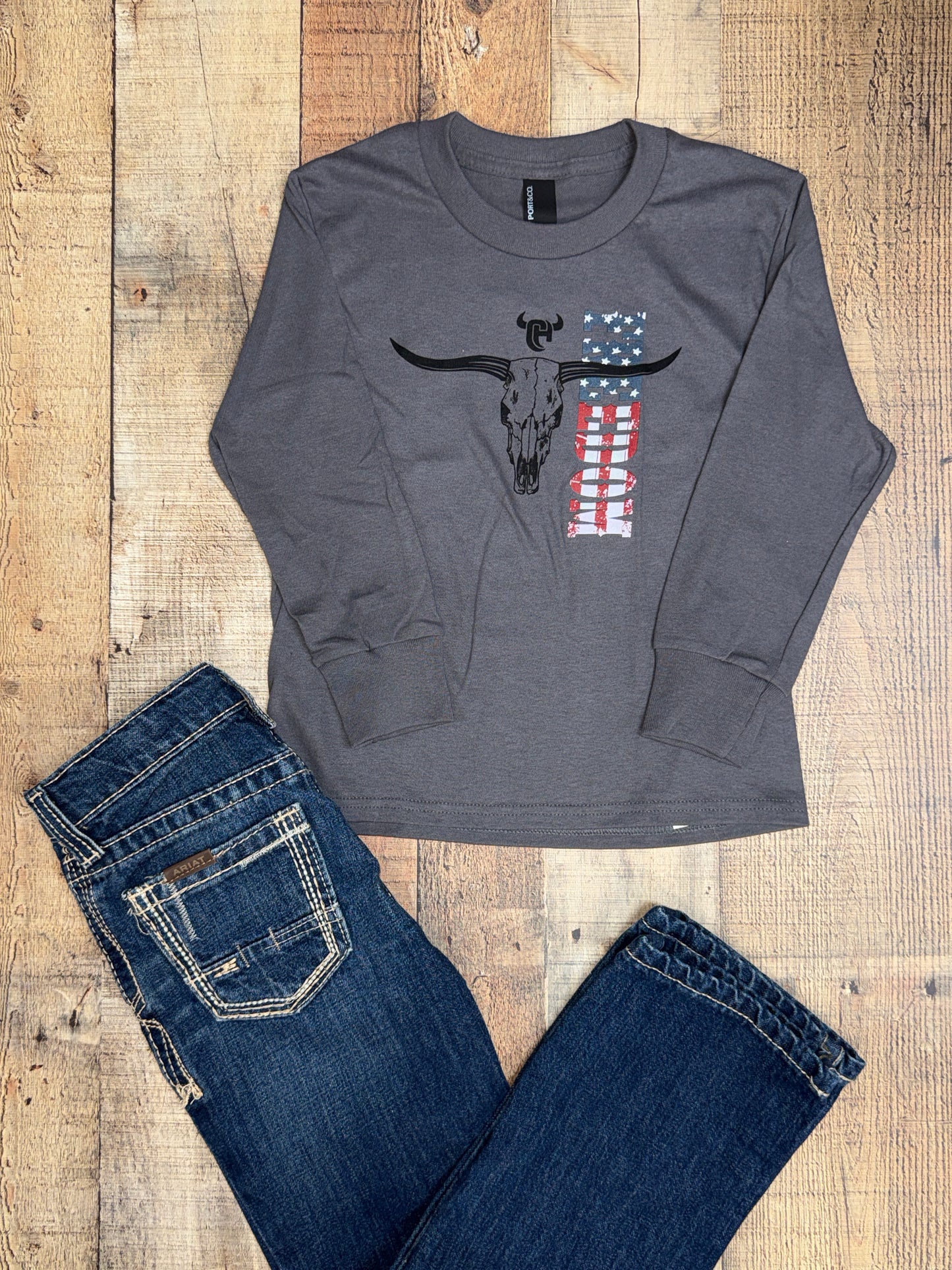 Boy's Freedom Long Sleeve T-Shirt