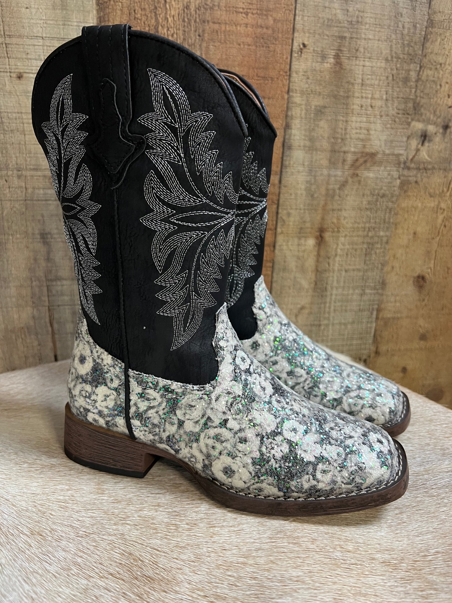 Roper Multi Floral Glitter Boots