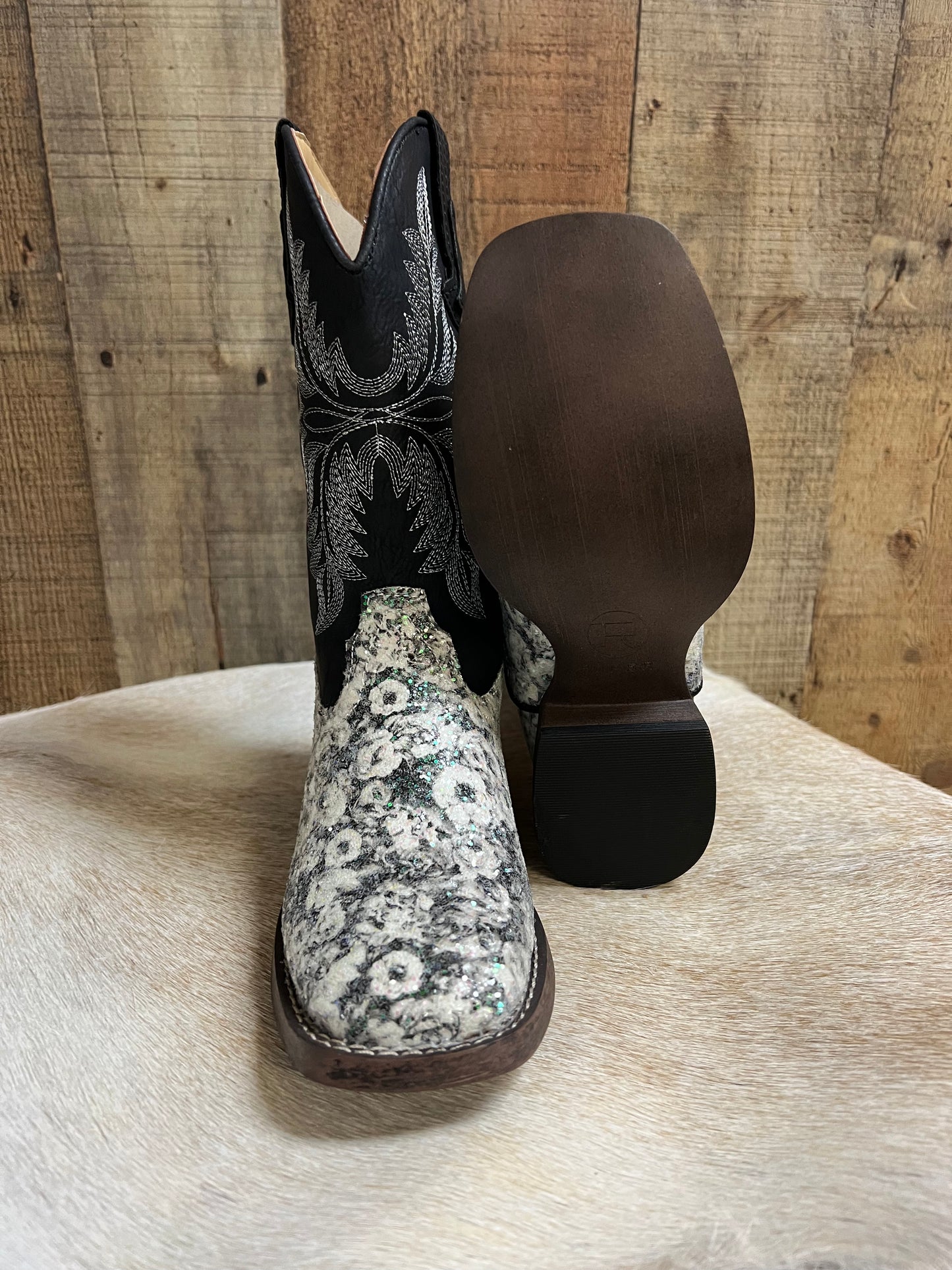 Roper Multi Floral Glitter Boots