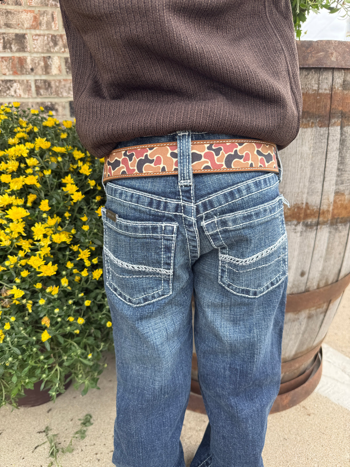 Kid's Duck Camo Inlay Belt