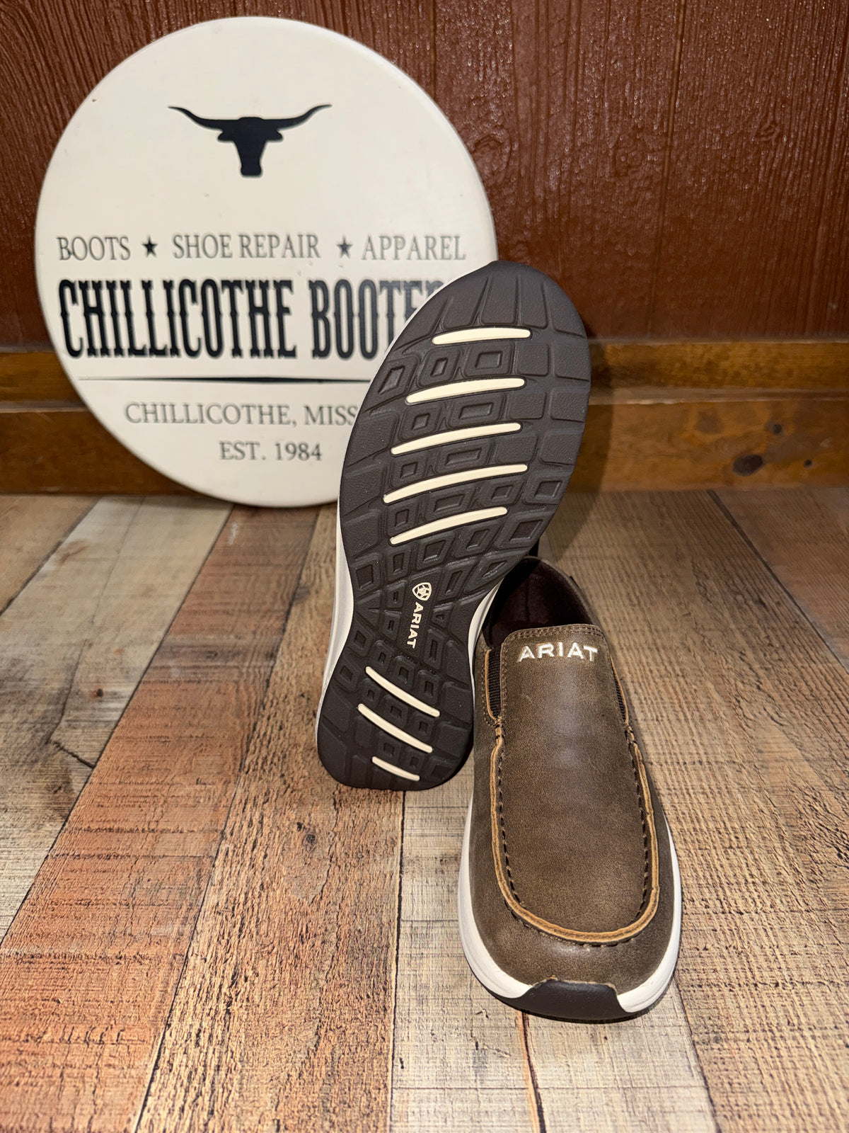 Women's Ariat Brown Bomber Slip-On WP