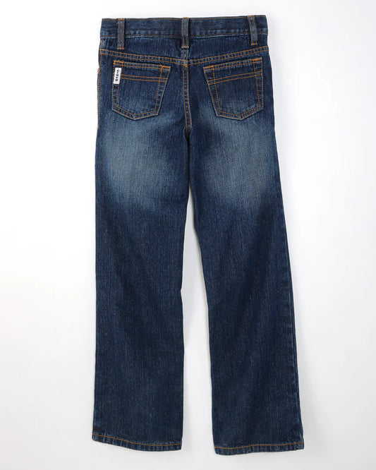 Boy's White Label Slim Fit -Dark Stonewash