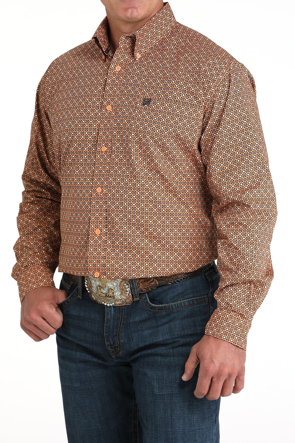 Cinch Coral Diamond Print