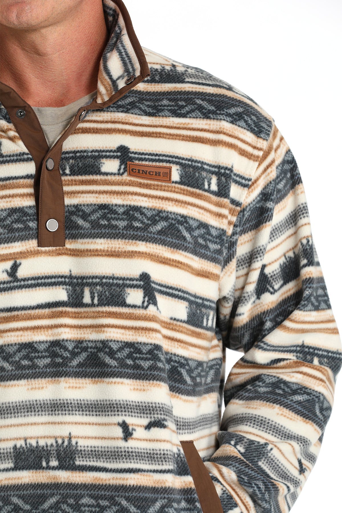 Cinch Men's Polar Fleece Pullover