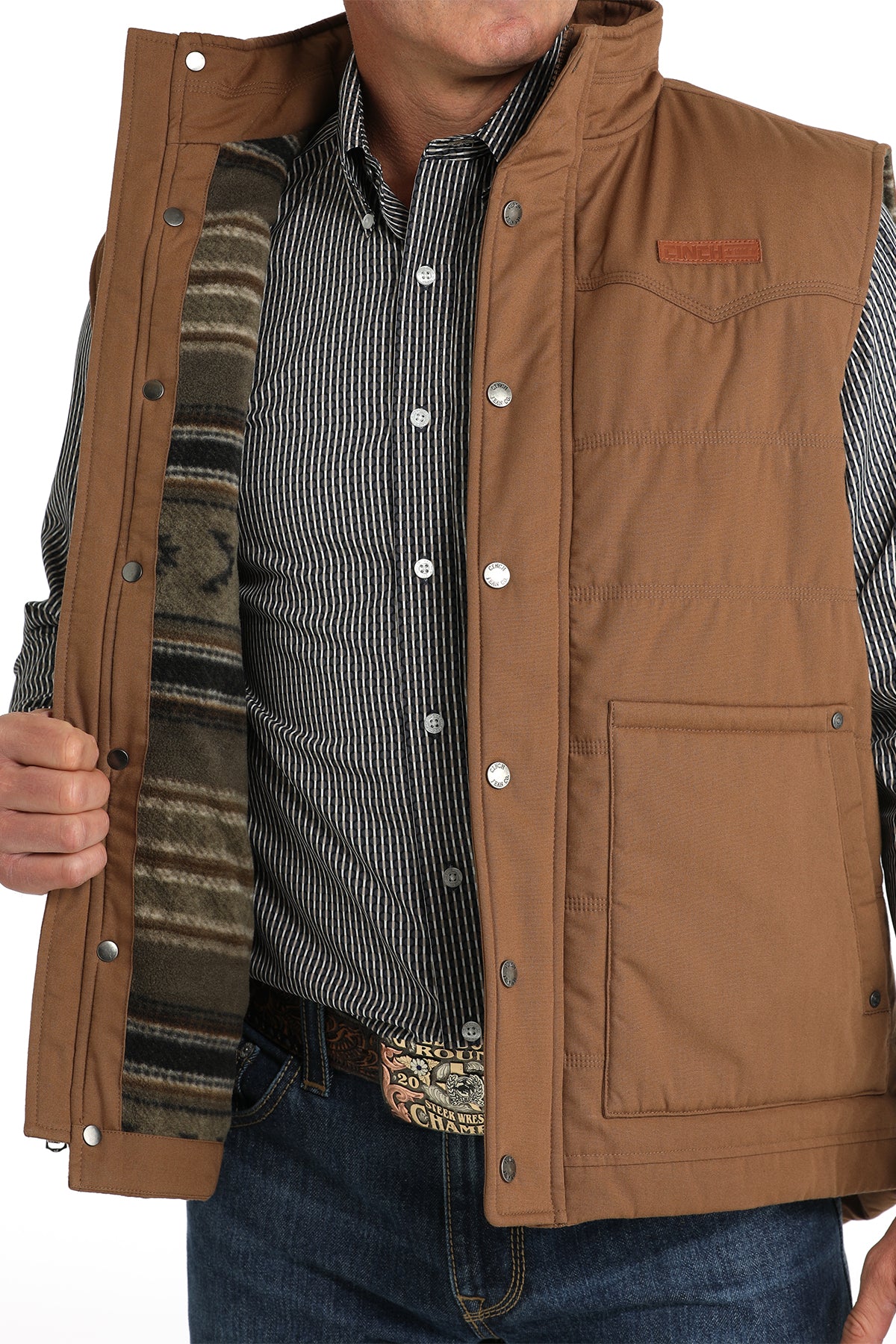 Cinch Wax Coated Quilted Vest