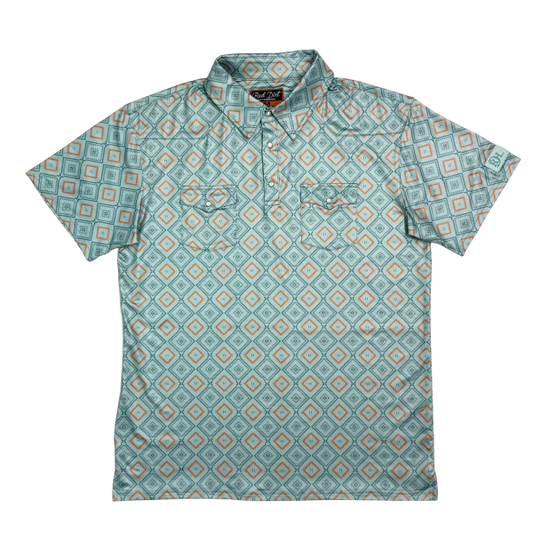 Red Dirt Tribal Blue Polo