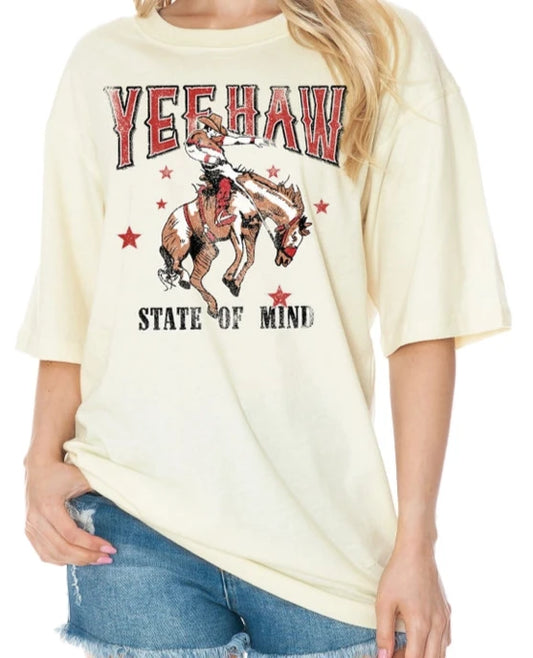 Oversized Yeehaw Tee