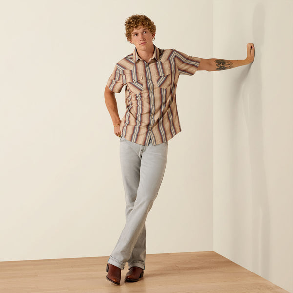 Retro Haver Fitted Snap Shirt