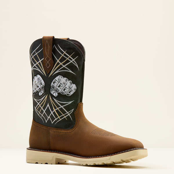 Activator Live Free Wide Square Toe Steel Toe Work Boot