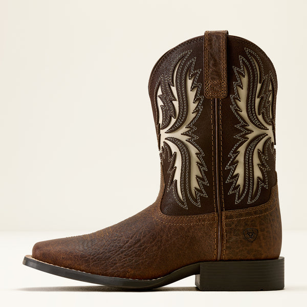 Driftwood Wide Square Toe Western Boot