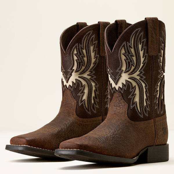 Driftwood Wide Square Toe Western Boot