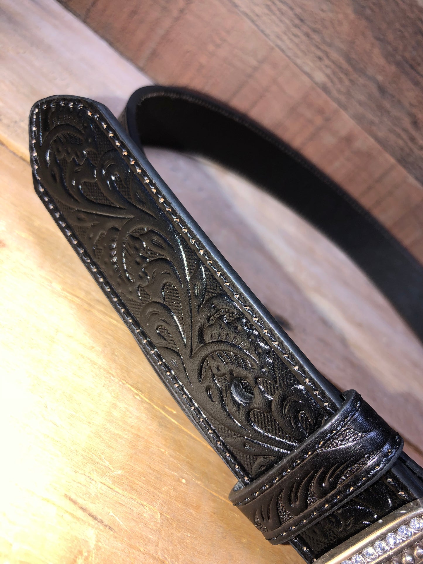 Ariat Rhinestone Filigree Belt - Black