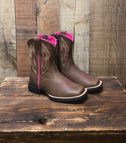 Ariat Kid's Dash Western Boots - Peanut