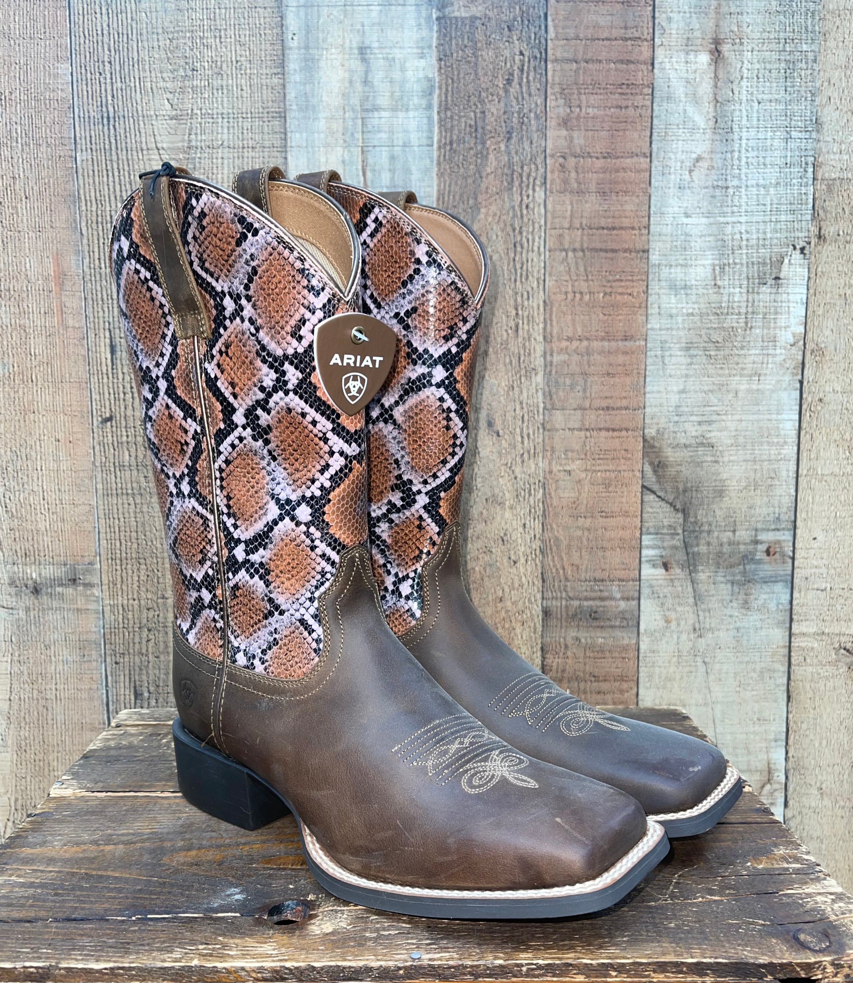 Snakeskin ariat hot sale boots