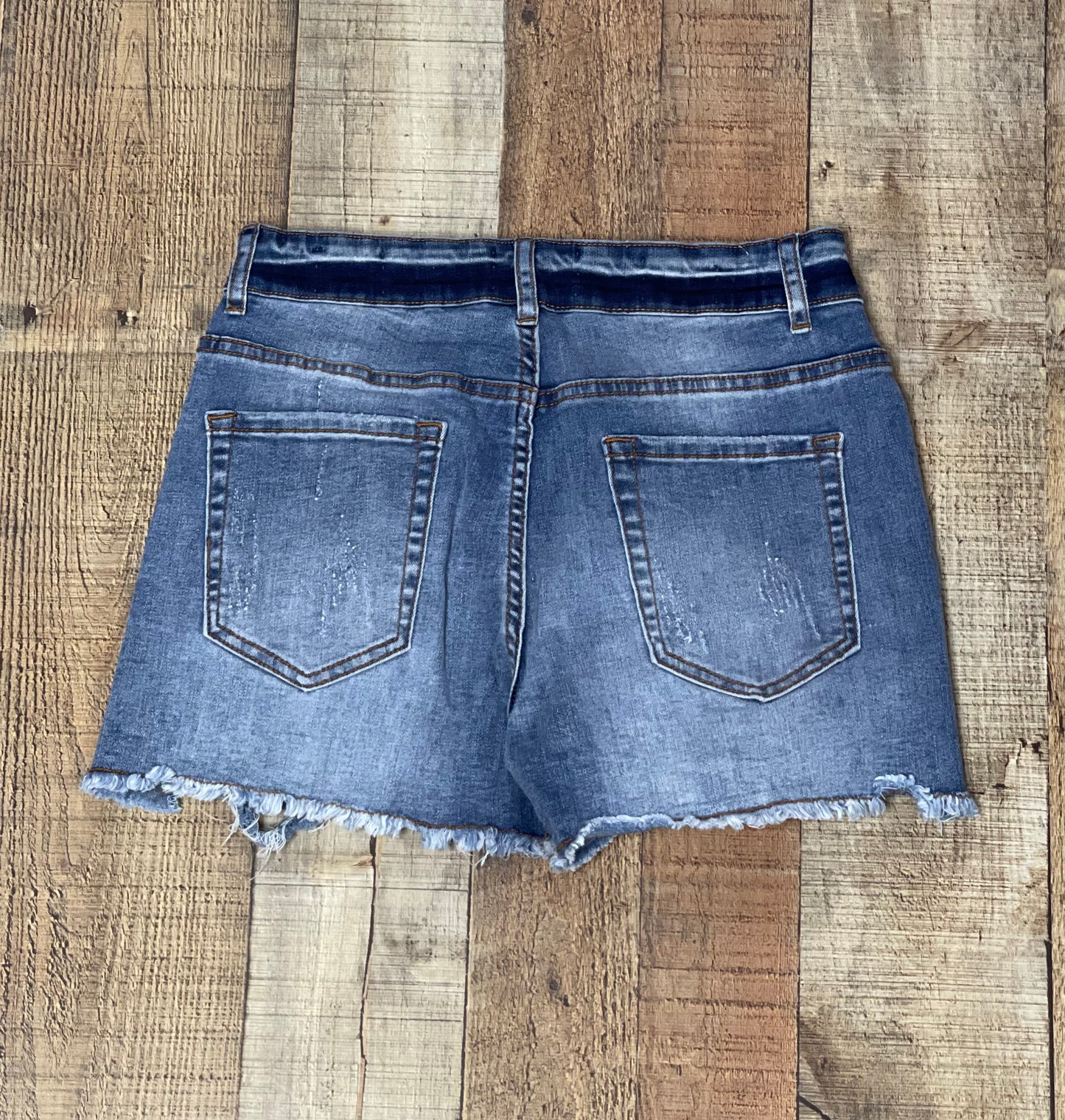 Cuffed Shorts - Blue