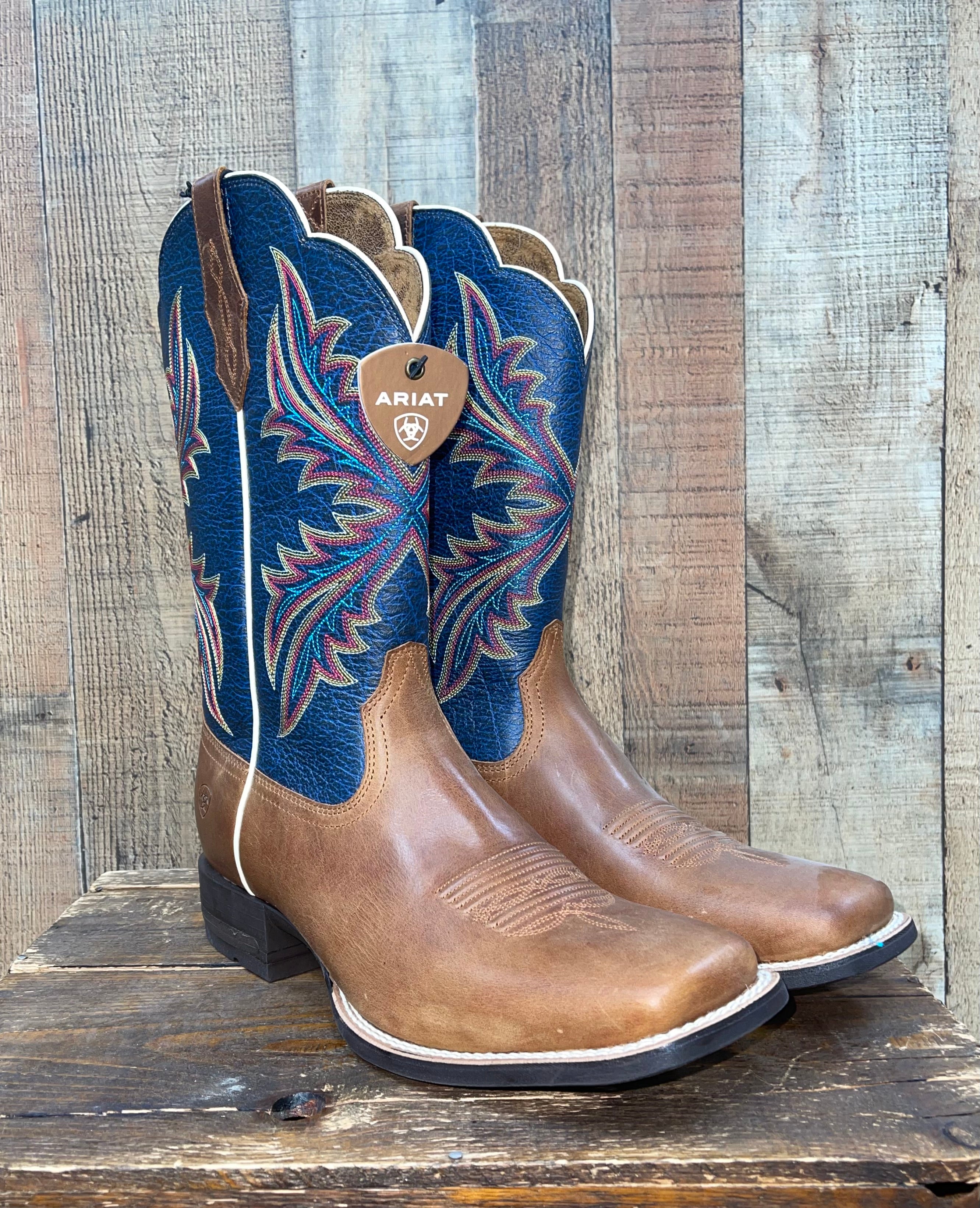 Navy western boots best sale