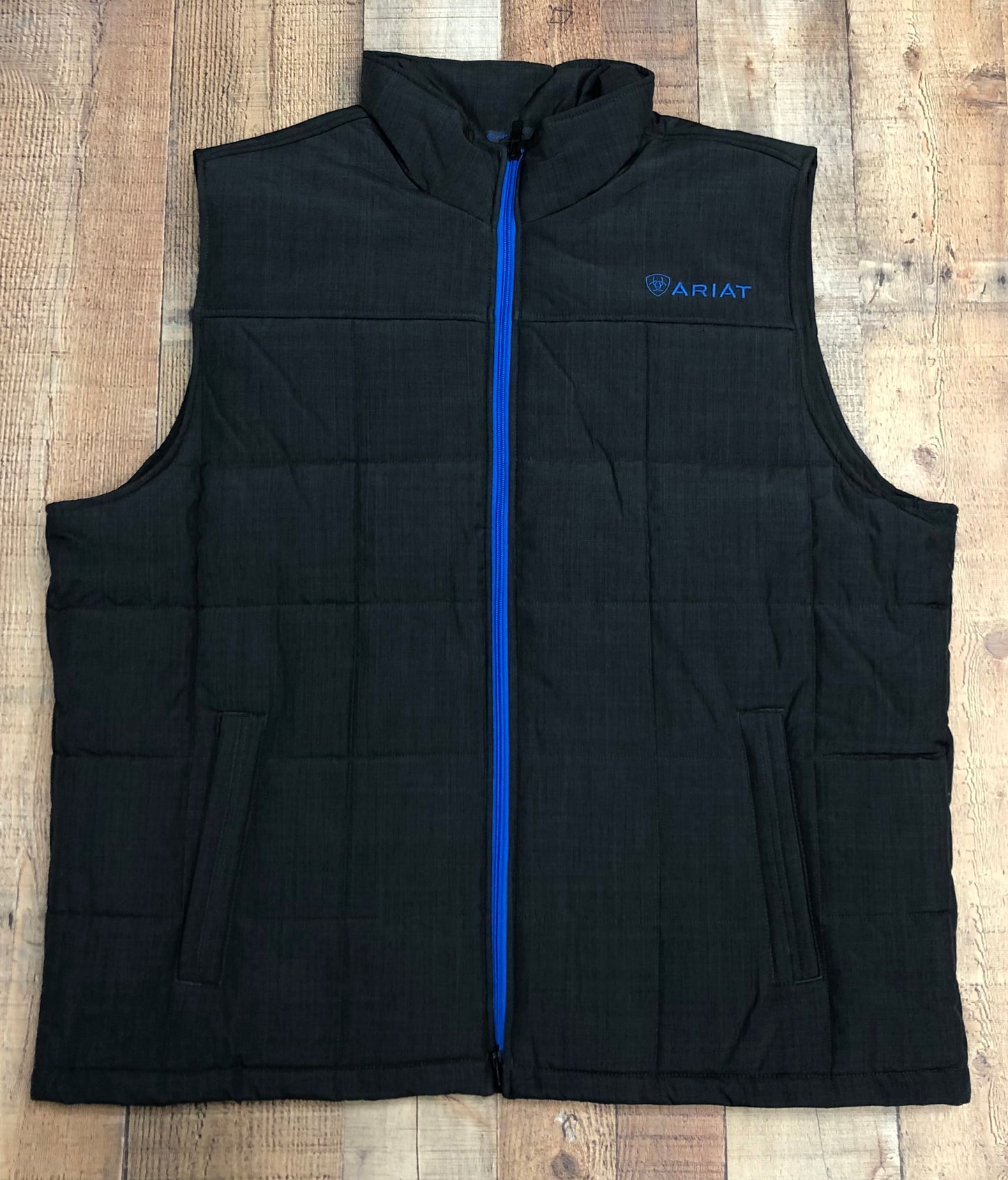 Ariat Crius Insulated Vest - Charcoal/Cobalt