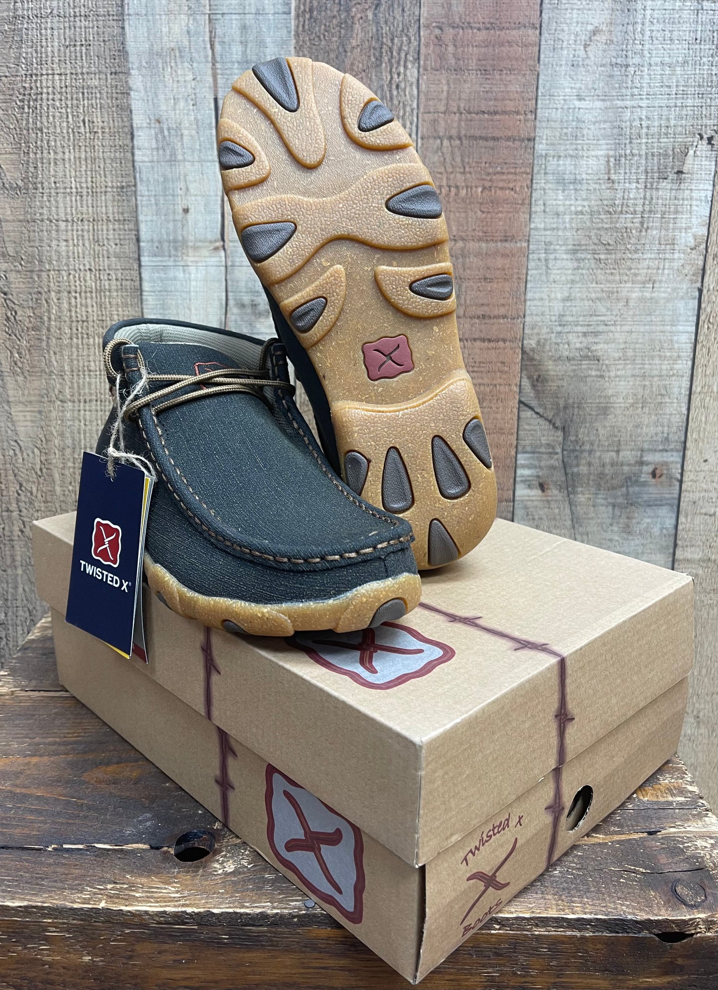 Twisted X Chukka Diving Moc - Charcoal/Brown