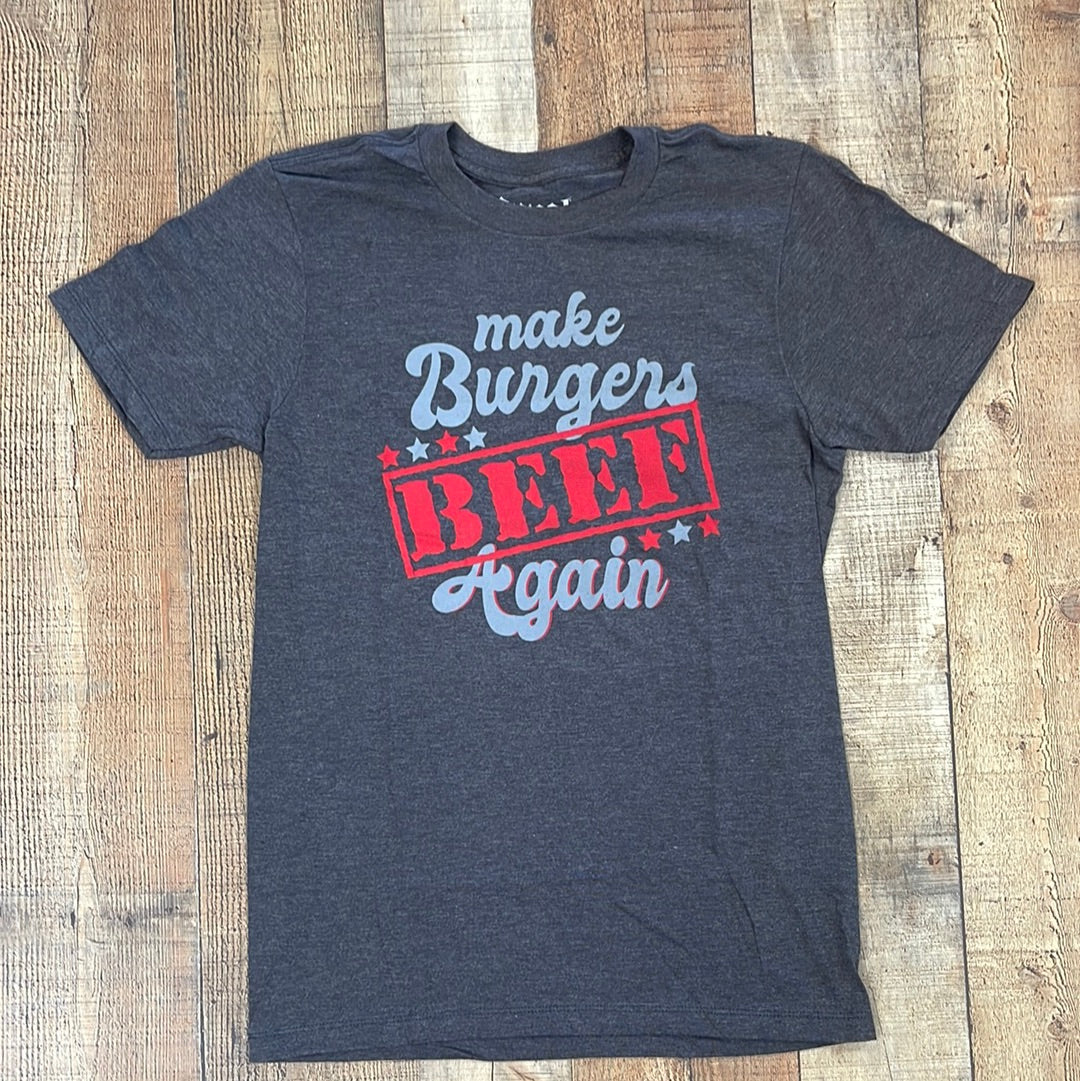 Womens Make Burgers Beef Again Tee