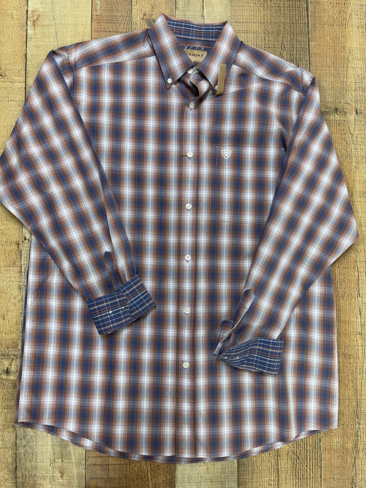 Ariat® Men's Wrinkle Free Valero Long Sleeve Button Shirt