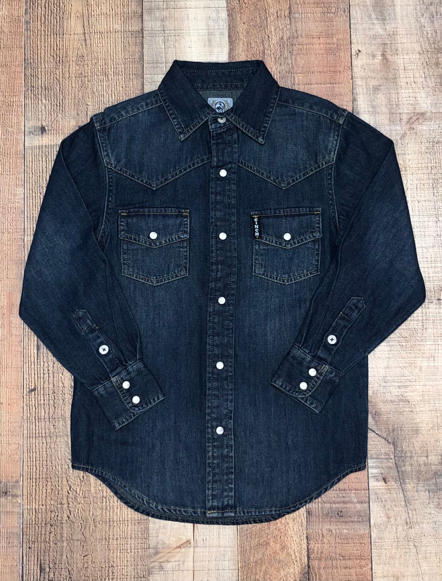 Cinch Snap Front Western Shirt - Denim