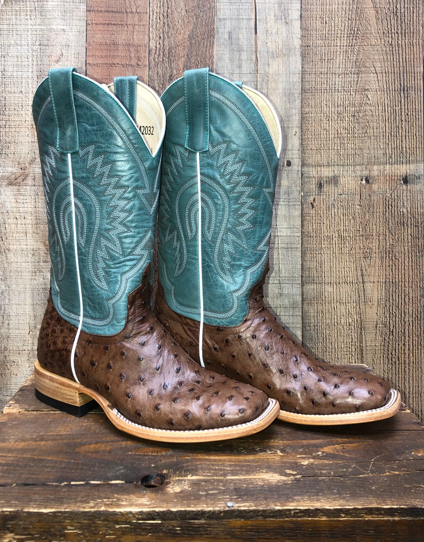 Macie Bean Full Quill Ostrich Western Boots - Tobacco