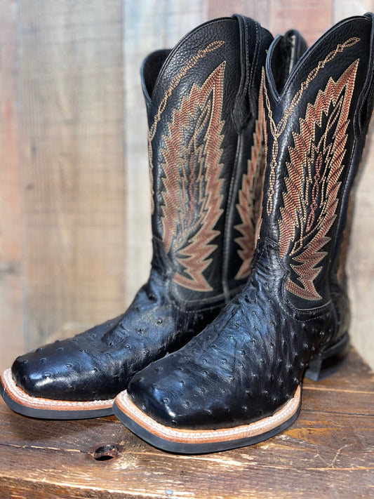 Ariat Relentless: Depudy Black Ostrich 10025177