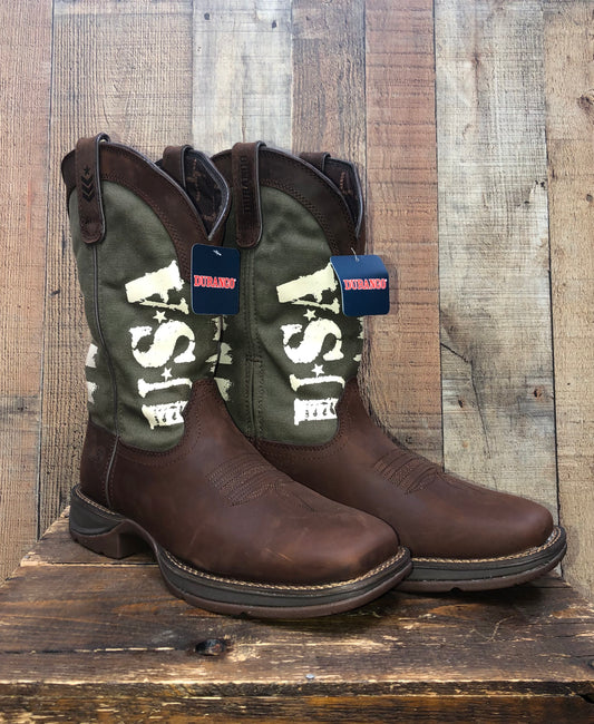 Durango Rebel USA Western Boot - Army Green