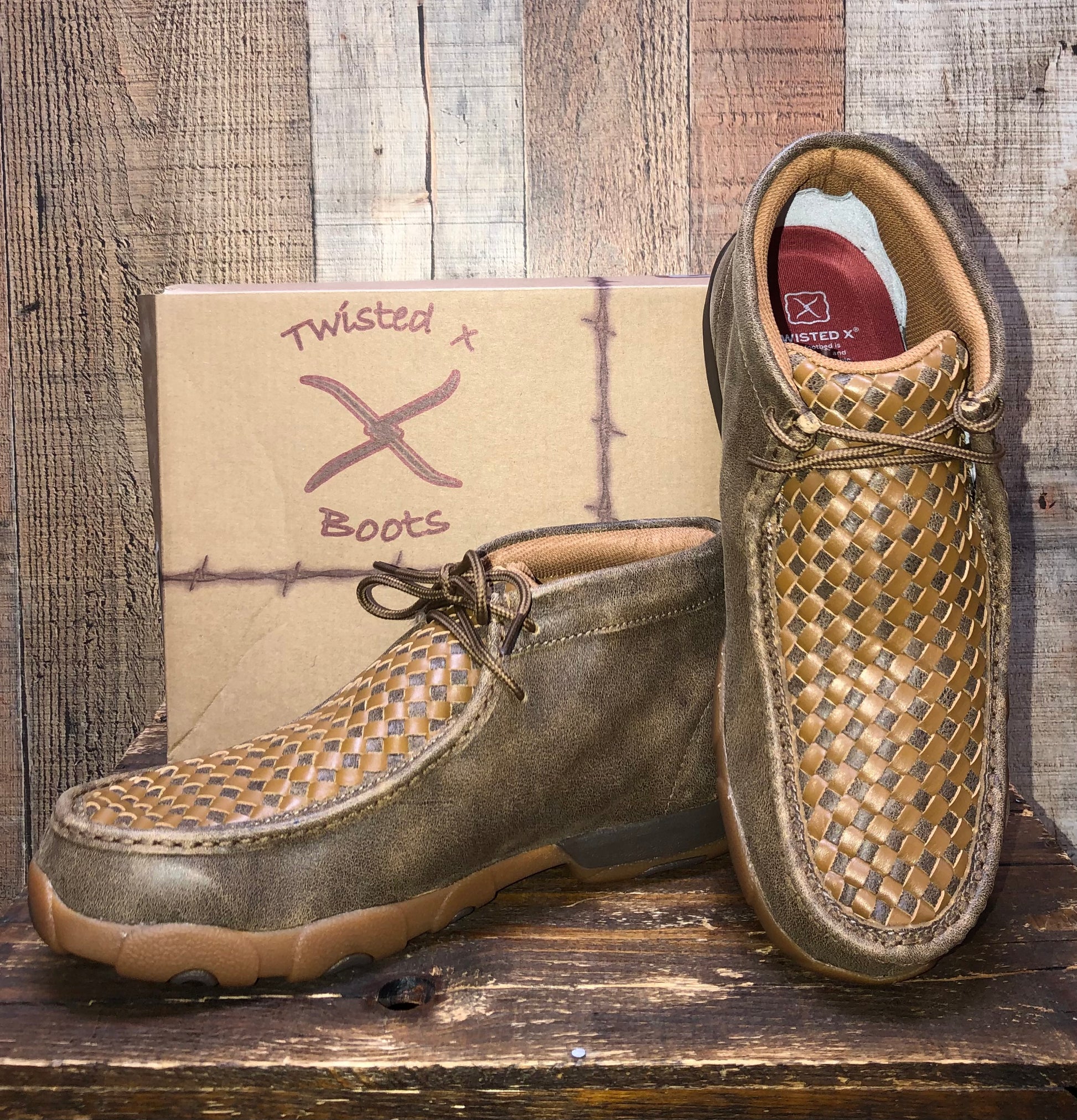 Twisted X Chukka Driving Moc Bomber/Tan