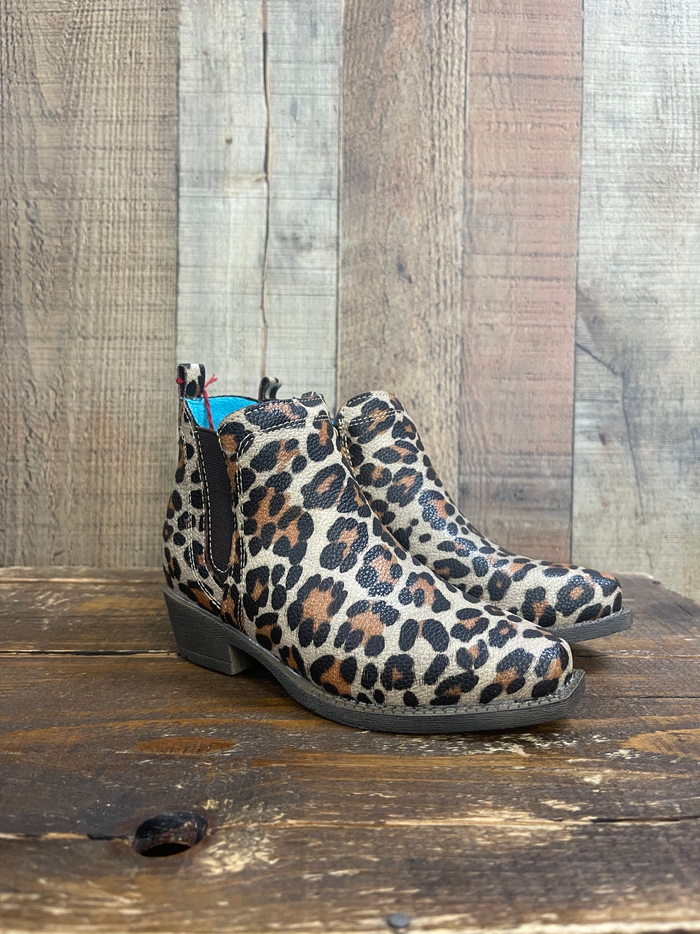 Kids Ariat Leopard Dixon Lucy Bootie