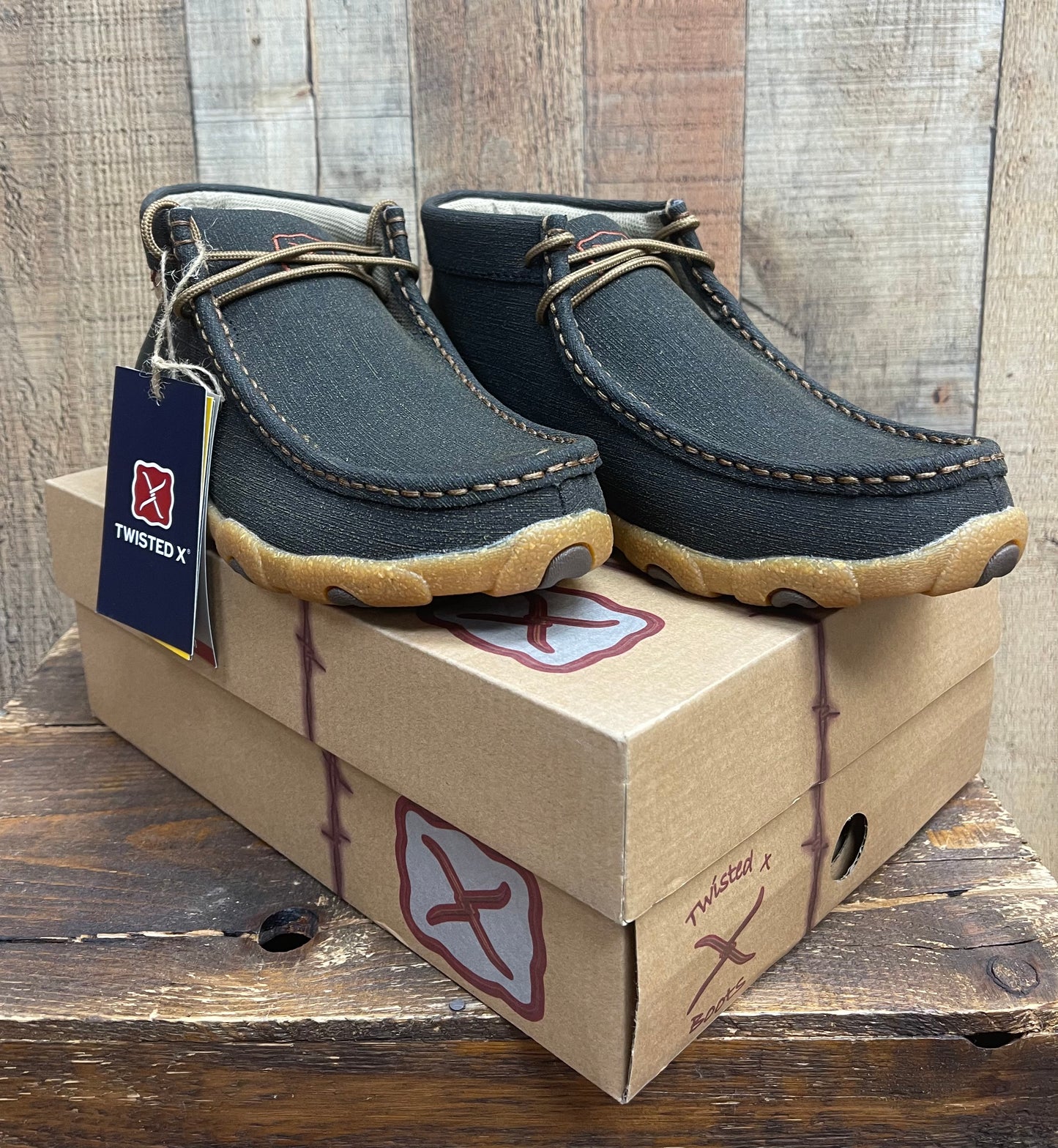 Twisted X Chukka Diving Moc - Charcoal/Brown