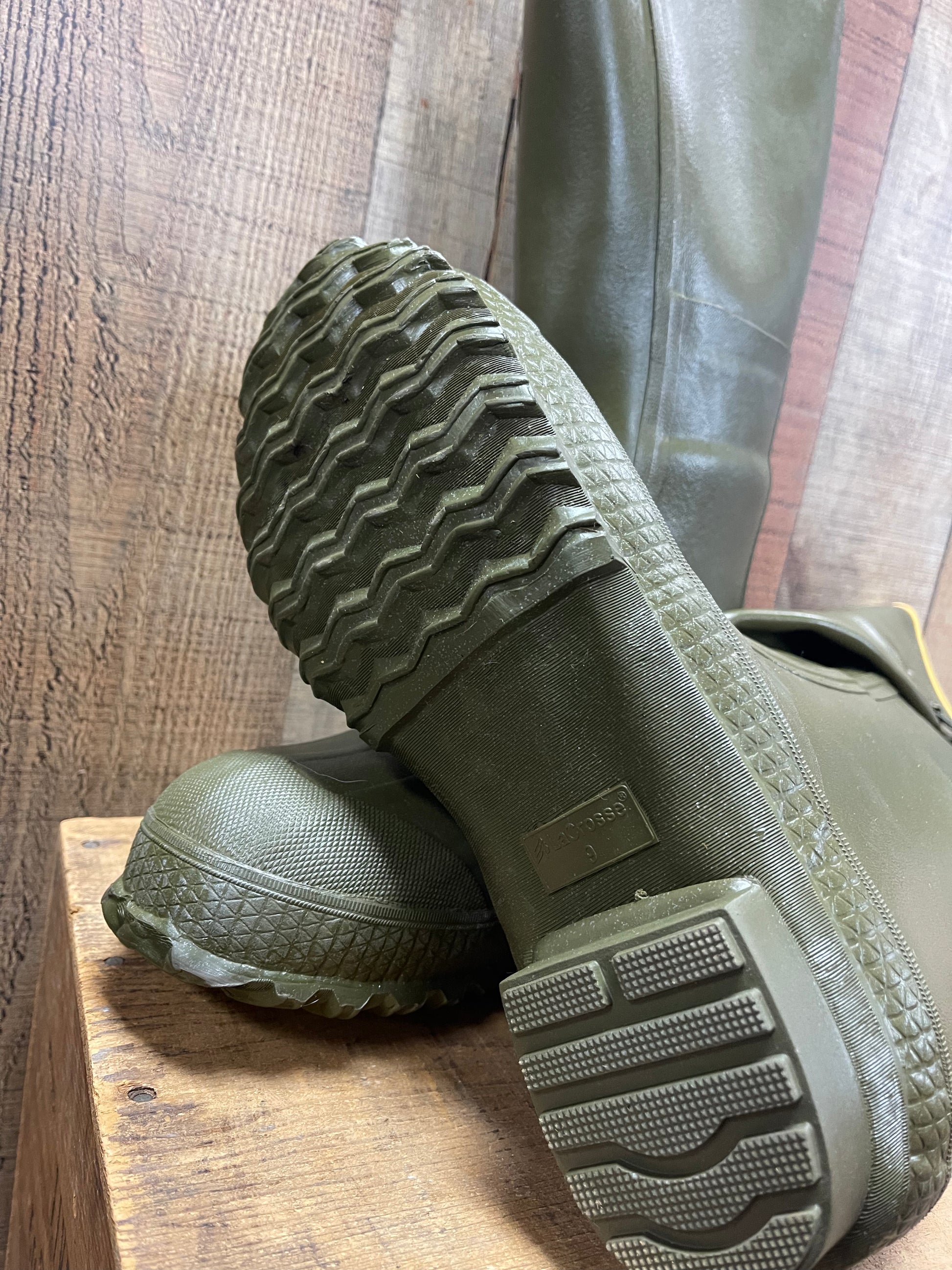 LaCrosse Men s Insulated 2 Buckle 18 Rubber Work Boot Green Chillicothe Bootery Inc