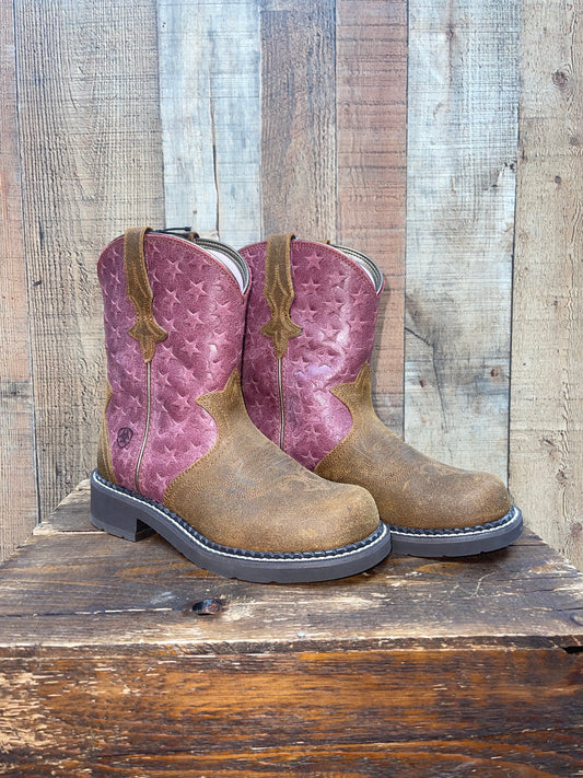 Ariat Fatbaby Heritage Trio Western Boots - Pink