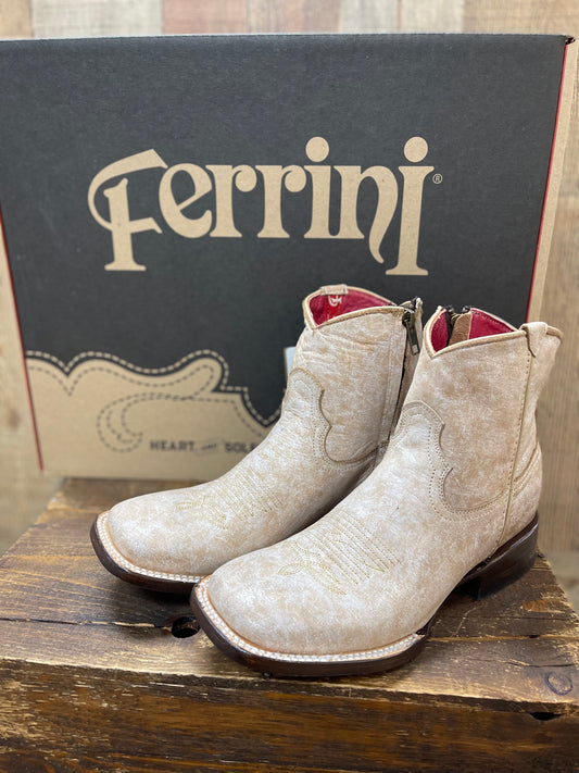 Ferrini Western Boots Womens Stacey Square Toe Leather Sand