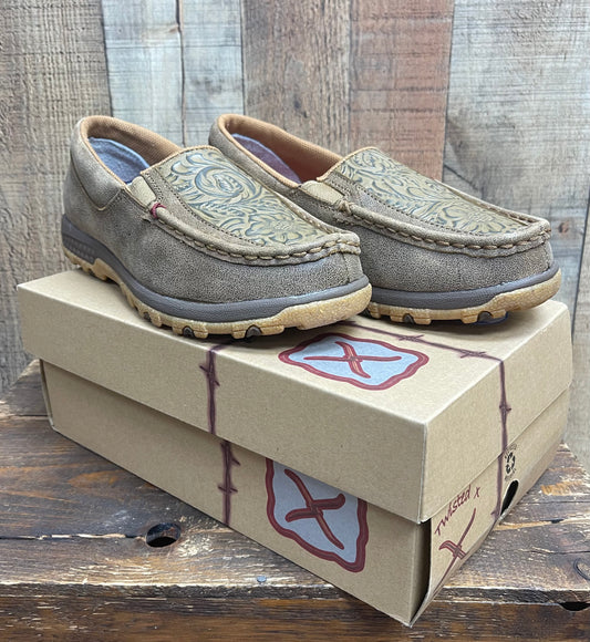 Twisted X Slip-On Driving Moc - Bomber/Tooled Brown